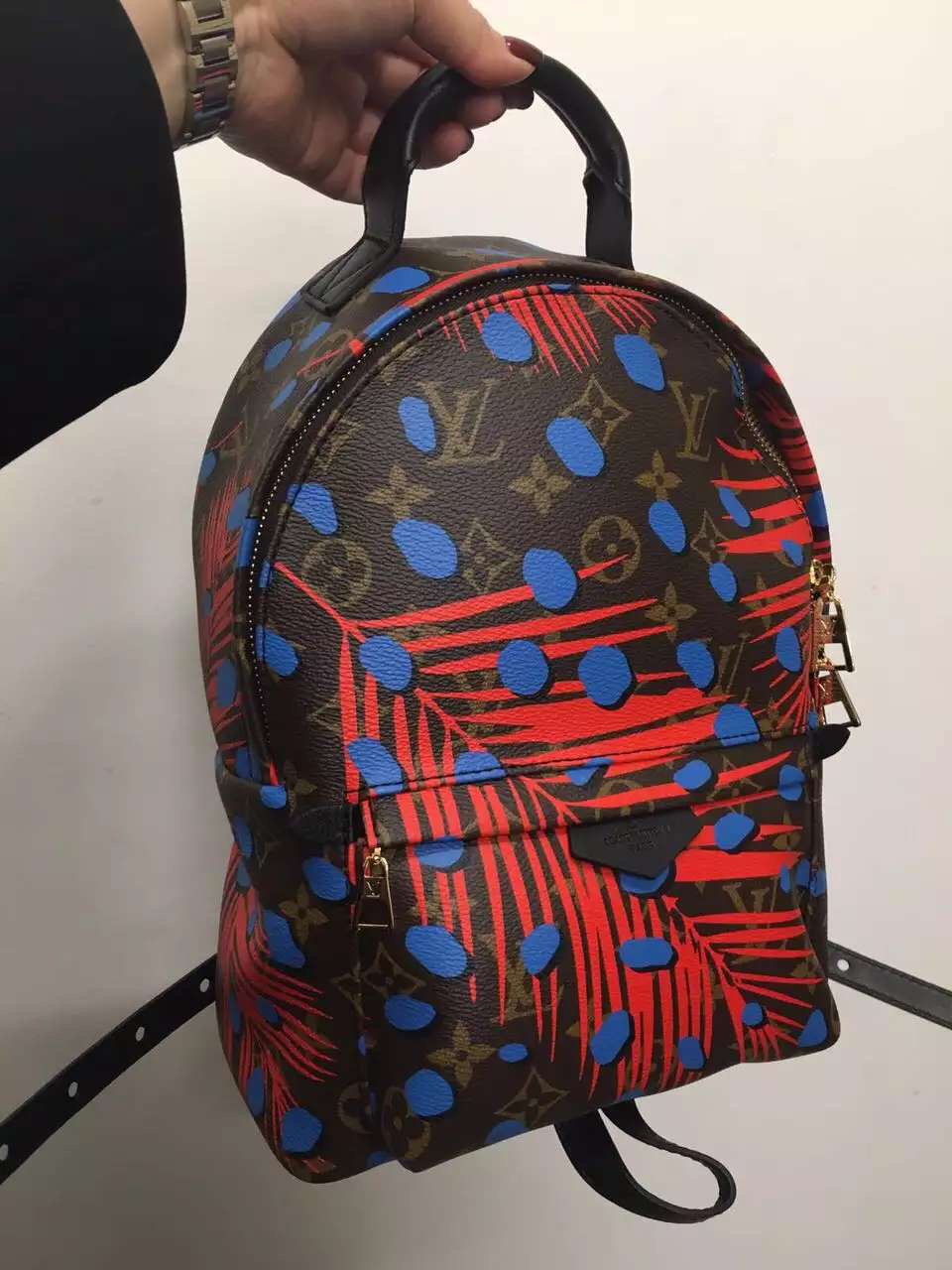 Louis Vuitton Palm Spring Backpack PM M41980 Coqulicot Denim